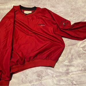 Cutter & Buck Red Crewneck Sweater Vibrant Cotton Blend
